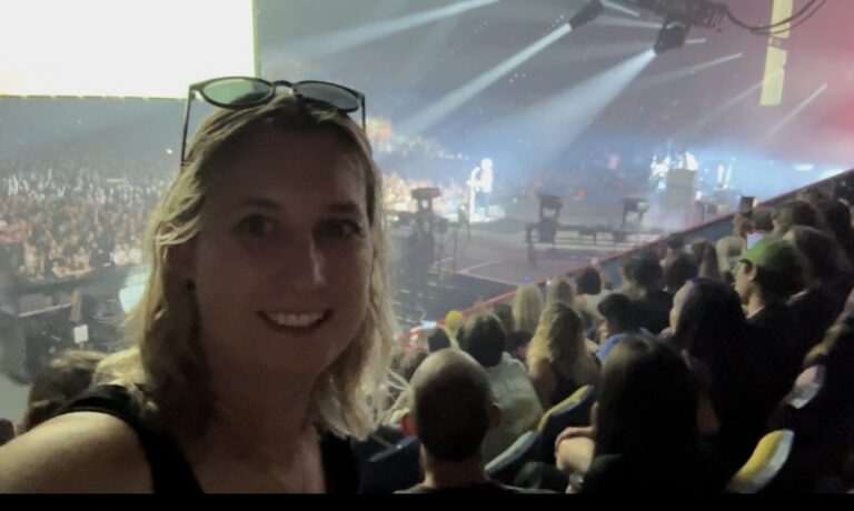 Photo of a girl at a concert