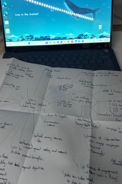 Messy notes, real thinking… then I let AI help tidy it up.